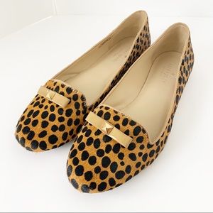 Kate Spade Cheetah Animal Print Fur Flats Sz 8.5